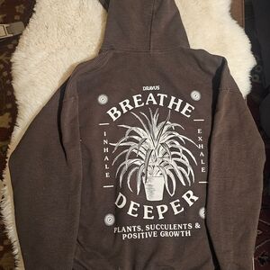 Dravus Brown Hoodie - Breathe Deeper Design